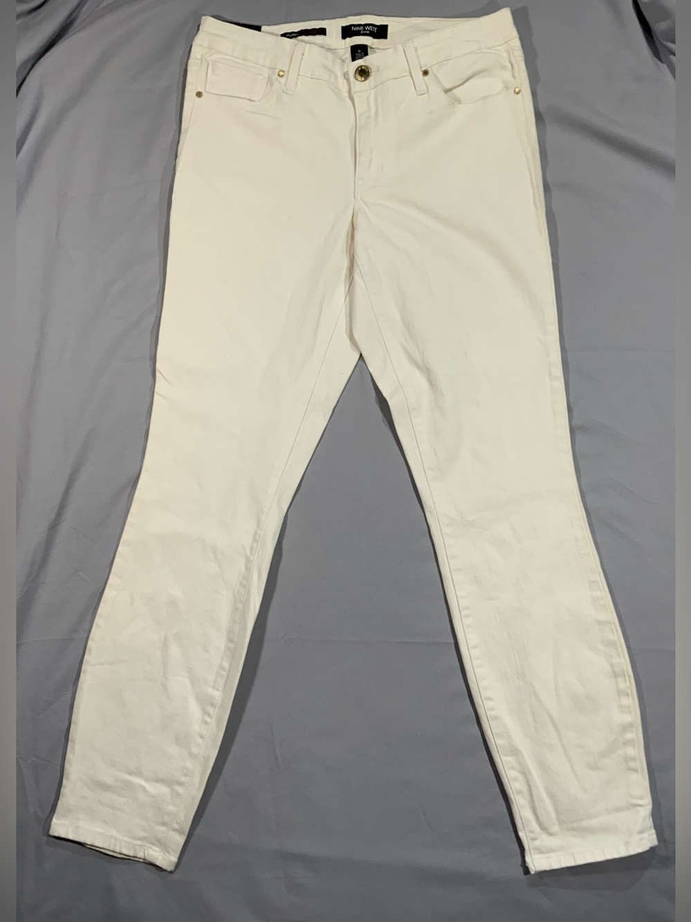 Nine West Jeans Women’s Size 6 White Straight Leg Pants Jeans